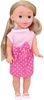 Panenka Adélka 34cm růžový letní obleček sukýnka s puntíky