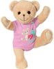 Baby Born plyšový medvídek v oblečku (růžový)