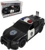Auto černé policejní 1:20 Policie na baterie Světlo Zvuk