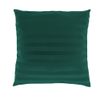 Povlak na polštář saténový s proužkem TMAVĚ ZELENÝ