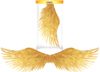 KARNEVAL Andělská křídla zlatá *KARNEVALOVÝ DOPLNĚK*