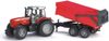 Bruder traktor Massey Ferguson + sklápěcí vůz červený 02045