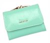 Kožená mátově zelená malá dámská peněženka RFID v krabičce Lorenti