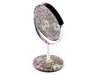 Kosmetické zrcátko stolní mandaly s broušenými kamínky 15 cm