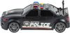 Auto sportovní policejní černé na setrvačník policie na baterie Světlo Zvuk
