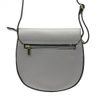 GREGORIO Kožená dámská crossbody kabelka šedá