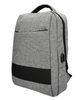 Šedý batoh pro notebook 15,6 palce, USB, UNI