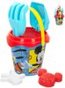 Sada na písek Disney Mickey Mouse kyblík 13cm se 2 nástroji a formičkami