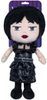 PLYŠ Wednesday Addams postavička plesové šaty