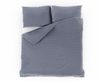 Saténové povlečení s proužkem TMAVĚ ŠEDÉ