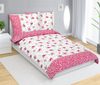 Povlečení bavlněné Růžová,Zelená,Bílá 90/215