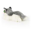 Plyšový pes husky ležící 30 cm