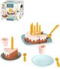 ECOIFFIER Narozeninový dort baby set dětské nádobí + makety potravin plast