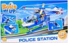 Stavebnice BuildMeUP Policejní stanice Helikoptéra 122 dílků plast