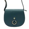 GREGORIO Kožená dámská crossbody kabelka petrolejová modrá