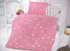 Bavlněné povlečení do dětské postýlky Obláčky růžové