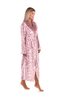 Flora Mauve Mist - Dámský Župan s Límcem - Model 25 56 4303