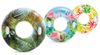 Kruh plavací dětský s ručkou květy 97cm maxi do vody 3 druhy 58263