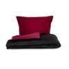 Saténové povlečení LUXURY COLLECTION vínové/černé