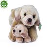Plyšový labrador s miminkem ležící 25 cm