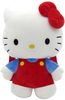 PLYŠ Batůžek 3D postavička kočička Hello Kitty červeno-modrý 25x35cm