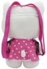 PLYŠ Batůžek 3D postavička kočička Hello Kitty růžový 25x35cm