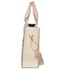 Elegantní větší béžová dámská kabelka do ruky S684 GROSSO