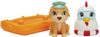 SIMBA Loďka záchranný člun + 2 zvířátka námořníci na koupání do vody