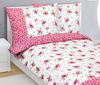Povlečení bavlněné Růžová,Zelená,Bílá 90/215