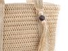 Háčkovaná kabelka z rafie - lýka se zipem 42x39 cm