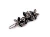 Sponka do vlasů s broušenými kamínky květy