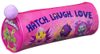 Oválný školní penál na zip Hatchimals 21x8cm růžový s bambulkou