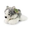 Plyšový pes husky ležící 20 cm