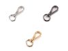 Kovová karabinka otočná, průvlek 9 mm