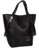 Černá shopper dámská kabelka S683 GROSSO