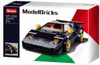 SLUBAN Model Bricks Auto italský černý sporťák 254 dílků + 2 figurky STAVEBNICE