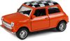 Auto Mini Cooper retro kovové 11cm zpětný chod 4 barvy