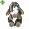 plyšový zajíc hnědý stojící , 18 cm