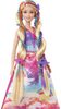 Barbie princezna s barevnými vlasy (kompletní sada) Mattel