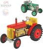 Kovap traktor Zetor solo 1:25 (kov, na klíček, převodovka)