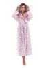 Župan s kapucí Flora mauve mist 39 56 4303