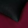 Saténové povlečení LUXURY COLLECTION vínové/černé