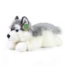 Plyšový pes husky ležící 30 cm