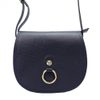 GREGORIO Kožená dámská crossbody kabelka tmavě modrá