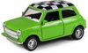 Auto Mini Cooper retro kovové 11cm zpětný chod 4 barvy