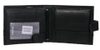 GROSSO Kožená pánská peněženka černá-červená RFID se zápinkou v krabičce