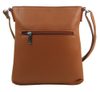 Crossbody dámská kabelka v květovaném designu hnědá 5432-BB