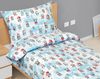 Povlečení dětské - Vánoce Bílá,Modrá 90/CH47 140x200, 70x90 cm