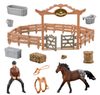Moje malá frama ohrada pro koně herní set koník s figurkou a doplňky plast