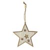 Dekorace hvězda D2421 - 12 x 1,2 x 12 cm
